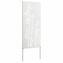 vidaXL Kertvédő vászon Fehér 50 x 140 cm Hidegen hengerelt acél