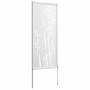 vidaXL Kertvédő vászon Fehér 50 x 140 cm Hidegen hengerelt acél