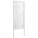 vidaXL Kertvédő vászon Fehér 50 x 140 cm Hidegen hengerelt acél