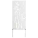 vidaXL Kertvédő vászon Fehér 50 x 140 cm Hidegen hengerelt acél