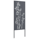 vidaXL Kertvédő vászon Antracit 50 x 140 cm Hidegen hengerelt acél