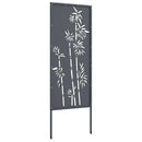vidaXL Kertvédő vászon Antracit 50 x 140 cm Hidegen hengerelt acél