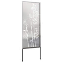vidaXL Kertvédő vászon Virágos Ezüst 50 x 140 cm Rozsdamentes acél