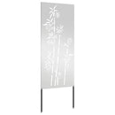 vidaXL Kertvédő vászon Virágos Ezüst 50 x 140 cm Horganyzott acél