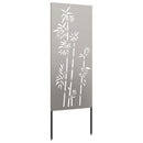 vidaXL Kertvédő vászon Virágos Rozsdás 50 x 140 cm Időjárásálló acél