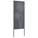 vidaXL Kertvédő vászon Antracit 50 x 140 cm Hidegen hengerelt acél