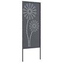 vidaXL Kertvédő vászon Antracit 50 x 140 cm Hidegen hengerelt acél