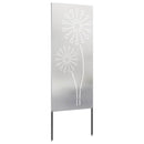 vidaXL Kertvédő vászon Ezüst 50 x 140 cm Rozsdamentes acél