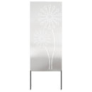 vidaXL Kertvédő vászon Ezüst 50 x 140 cm Rozsdamentes acél