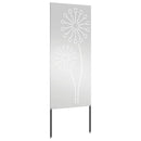 vidaXL Kertvédő vászon Ezüst 50 x 140 cm Horganyzott acél