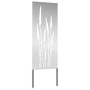 vidaXL Kertvédő vászon Virágos Ezüst 50 x 140 cm Horganyzott acél
