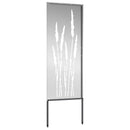 vidaXL Kertvédő vászon Virágos Ezüst 50 x 140 cm Horganyzott acél