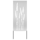 vidaXL Kertvédő vászon Virágos Ezüst 50 x 140 cm Horganyzott acél