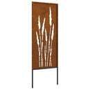 vidaXL Kertvédő vászon Virágos Rozsdás 50 x 140 cm Időjárásálló acél