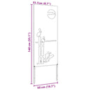 vidaXL Kertvédő vászon Ezüst 50 x 140 cm Rozsdamentes acél