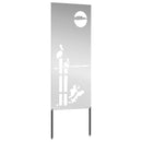 vidaXL Kertvédő vászon Ezüst 50 x 140 cm Horganyzott acél
