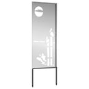 vidaXL Kertvédő vászon Ezüst 50 x 140 cm Horganyzott acél