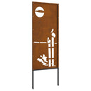 vidaXL Kertvédő vászon Rozsdás 50 x 140 cm Időjárásálló acél