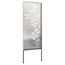 vidaXL Kertvédő vászon Virágos Ezüst 50 x 140 cm Rozsdamentes acél