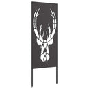 vidaXL Kertvédő vászon Fekete 50 x 140 cm Hidegen hengerelt acél