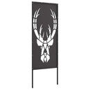 vidaXL Kertvédő vászon Fekete 50 x 140 cm Hidegen hengerelt acél