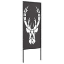 vidaXL Kertvédő vászon Fekete 50 x 140 cm Hidegen hengerelt acél