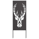 vidaXL Kertvédő vászon Fekete 50 x 140 cm Hidegen hengerelt acél