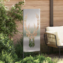 vidaXL Kertvédő vászon Állatnyomat Ezüst 50 x 140 cm Rozsdamentes acél