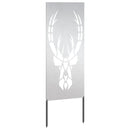 vidaXL Kertvédő vászon Állatnyomat Ezüst 50 x 140 cm Rozsdamentes acél