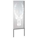 vidaXL Kertvédő vászon Állatnyomat Ezüst 50 x 140 cm Rozsdamentes acél