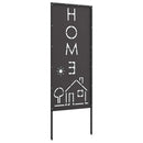 vidaXL Kertvédő vászon Fekete 50 x 140 cm Hidegen hengerelt acél