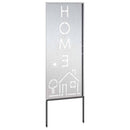 vidaXL Kertvédő vászon Ezüst 50 x 140 cm Rozsdamentes acél