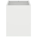 vidaXL Kerti cserép Fehér 32 x 32 x 40 cm Hidegen hengerelt acél