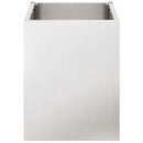 vidaXL Kerti cserép Ezüst Rozsdamentes acél