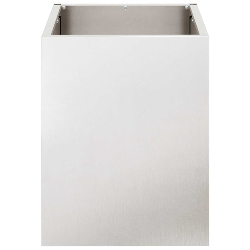 vidaXL Kerti cserép Ezüst Rozsdamentes acél