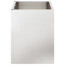 vidaXL Kerti cserép Ezüst Rozsdamentes acél