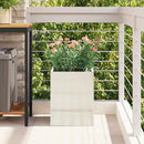 vidaXL Kerti cserép Ezüst Horganyzott acél