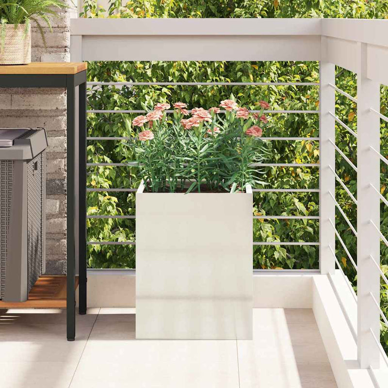 vidaXL Kerti cserép Ezüst Horganyzott acél