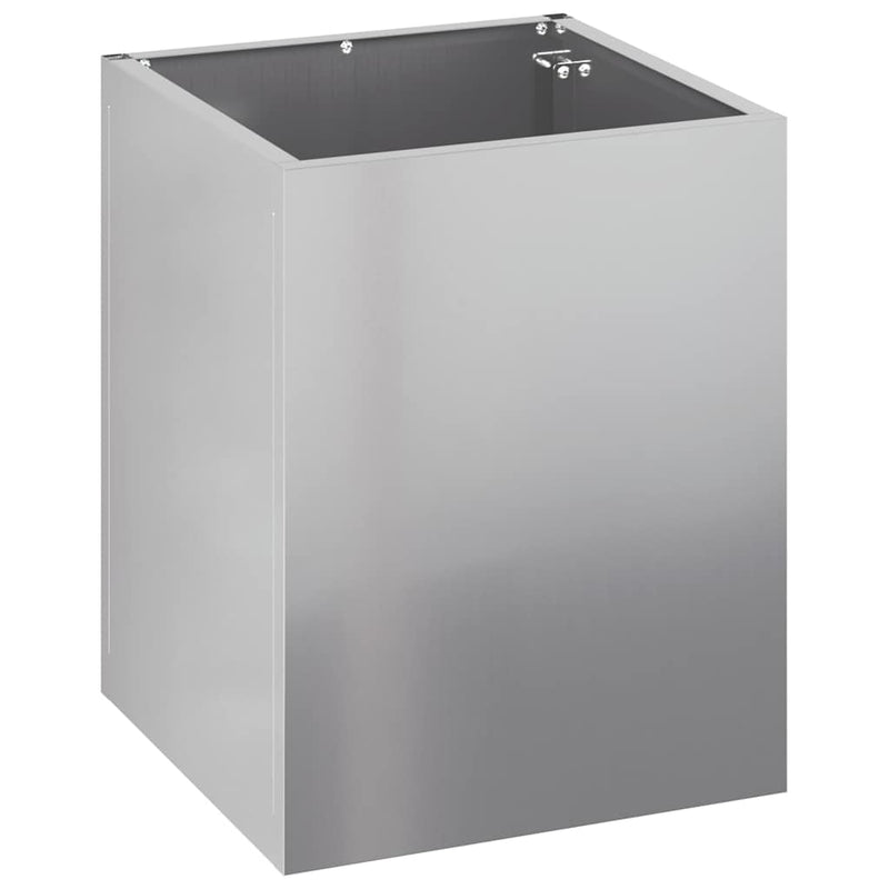 vidaXL Kerti cserép Ezüst Horganyzott acél