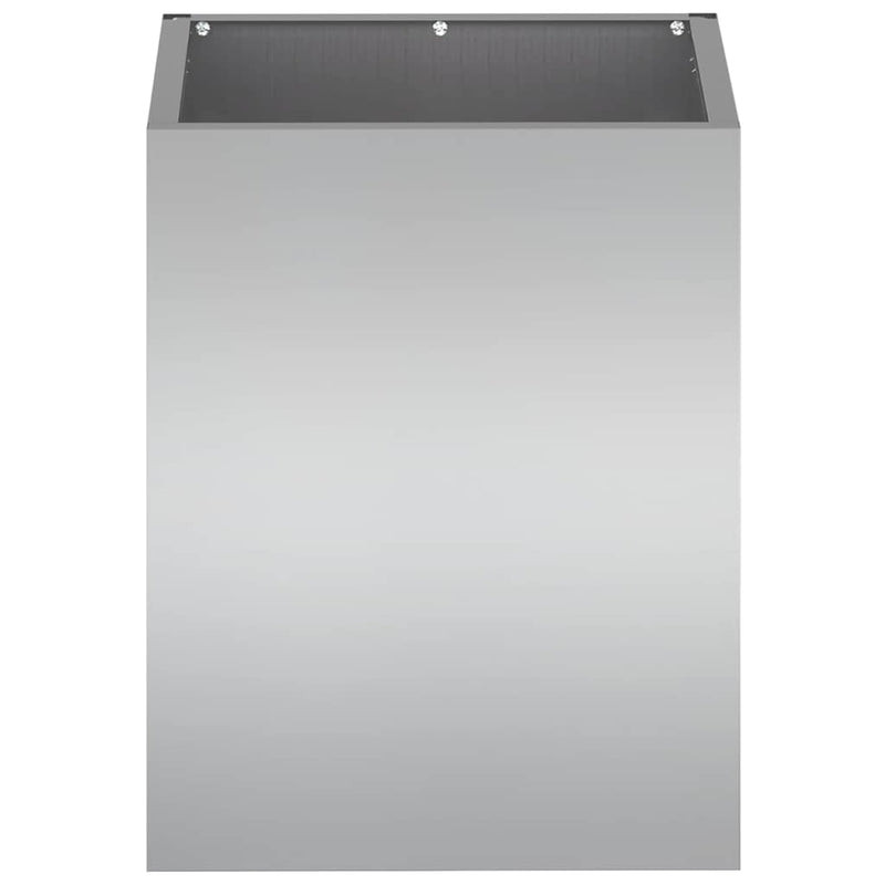 vidaXL Kerti cserép Ezüst Horganyzott acél