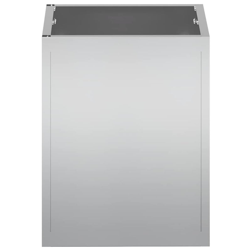 vidaXL Kerti cserép Ezüst Horganyzott acél