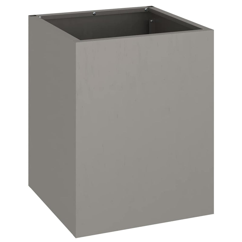 vidaXL Kerti cserép Barna 32 x 32 x 40 cm Idős acél