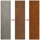 vidaXL Kerti cserép Barna 32 x 32 x 40 cm Idős acél