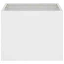 vidaXL Kerti cserép Fehér 50 x 32 x 40 cm Hidegen hengerelt acél