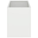 vidaXL Kerti cserép Fehér 50 x 32 x 40 cm Hidegen hengerelt acél