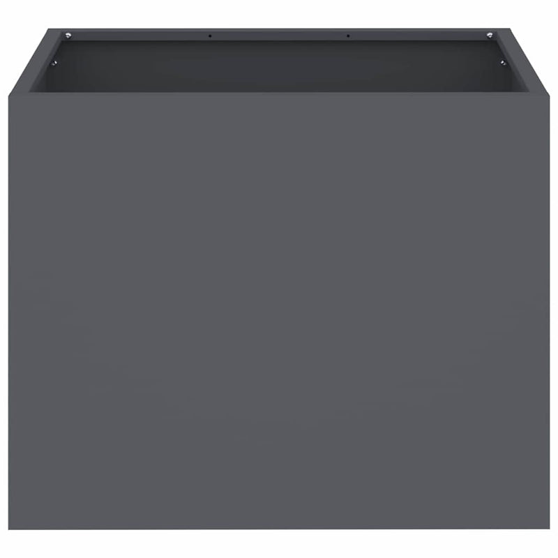 vidaXL Kerti cserép Antracit Hidegen hengerelt acél