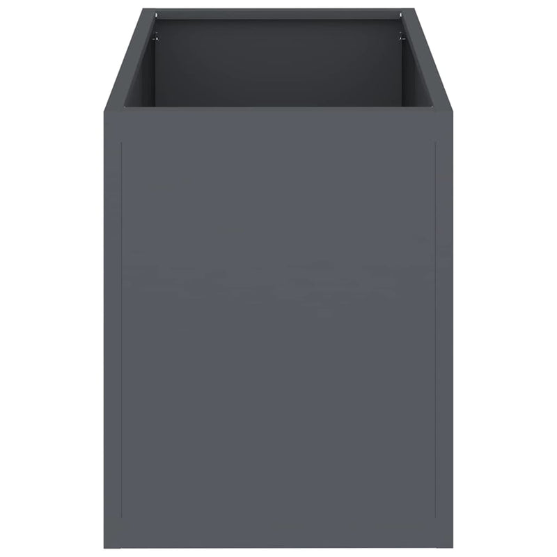 vidaXL Kerti cserép Antracit Hidegen hengerelt acél