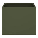 vidaXL Kerti cserép Oliva zöld 50 x 32 x 40 cm Hidegen hengerelt acél