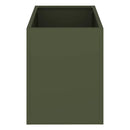 vidaXL Kerti cserép Oliva zöld 50 x 32 x 40 cm Hidegen hengerelt acél