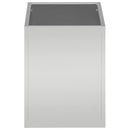 vidaXL Kerti cserép Ezüst 50 x 32 x 40 cm Horganyzott acél